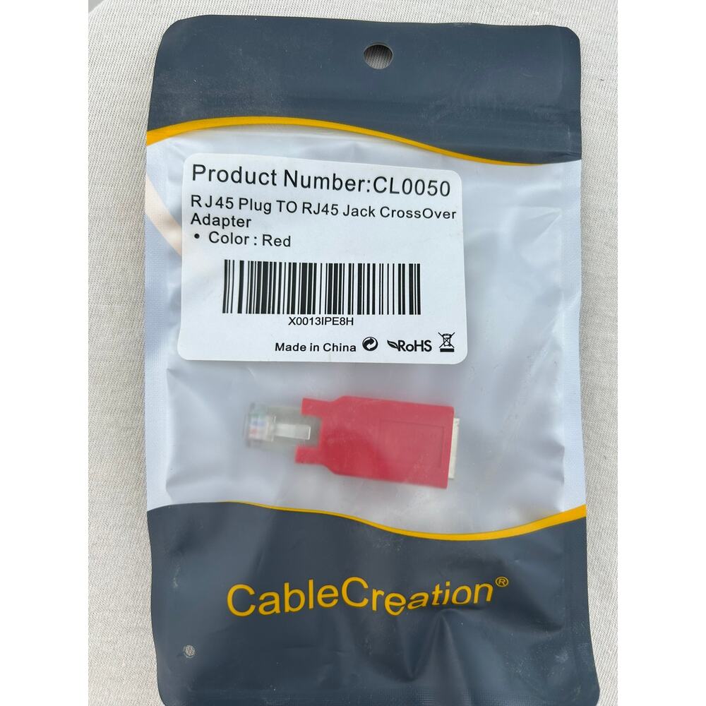 CableCreation CL0050 RJ45 Crossover Adapter RJ45 Male to Female New